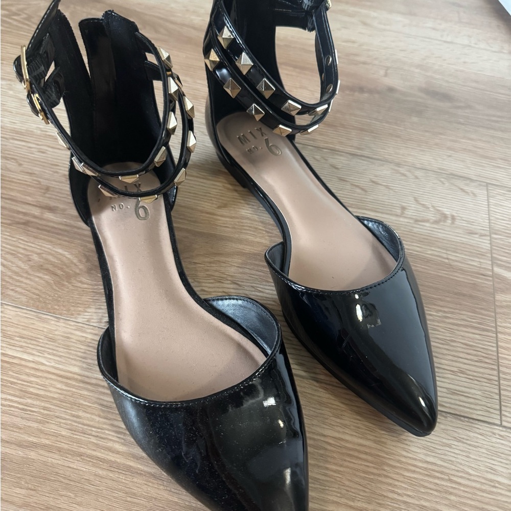Black Studded Women's Shoes